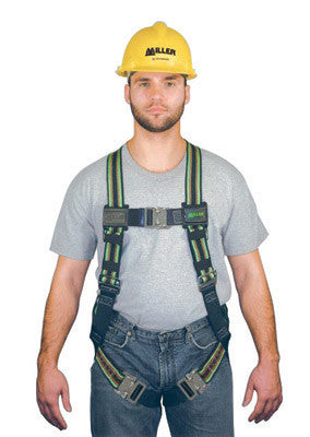 Miller E650/UGN by Honeywell Universal DuraFlex Construction/Full Body Style Harness With Back D-Ring, Friction Shoulder Strap Buckle, Mating Leg And Chest Strap Buckle, Sub-Pelvic Strap, Pull-Up Adjustment, Pull-Free Lanyard Ring And Belt Loop  (1/EA)