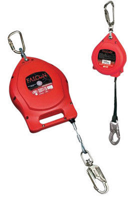 Miller MP50SS50FT by Honeywell 50' Falcon Self-Retracting 3/16" Stainless Steel Wire Rope Lifeline With Tagline And Carabiner  (1/EA)