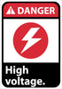 NMC DGA10R-DANGER, HIGH VOLTAGE (W/GRAPHIC), 10X7, RIGID PLASTIC (1 EACH)
