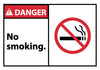 NMC DGA20AP-DANGER, NO SMOKING (GRAPHIC), 3X5, PS VINLY (PAK OF 5)