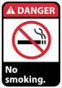 NMC DGA20RB-DANGER, NO SMOKING (W/GRAPHIC), 14X10, RIGID PLASTIC (1 EACH)