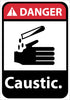 NMC DGA35AB-DANGER, CAUSTIC, 14X10, .040 ALUM (1 EACH)