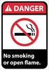 NMC DGA53PB-DANGER, NO SMOKING OR OPEN FLAME, 14X10, PS VINYL (1 EACH)