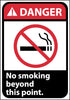 NMC DGA7R-DANGER, NO SMOKING BEYOND THIS POINT (W/GRAPHIC), 10X7, RIGID PLASTIC (1 EACH)