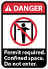 NMC DGA9R-DANGER, PERMIT REQUIRED CONFINED SPACE DO NOT EN(W/GRAPHIC), 10X7, RIGID PLASTIC (1 EACH)