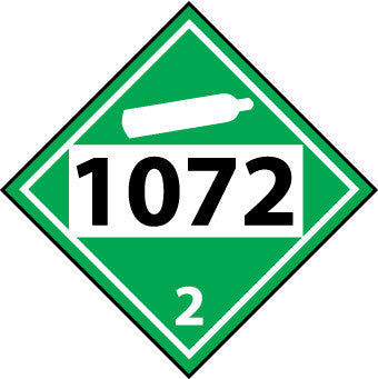 NMC DL136BR-PLACARD, 1072 2, 10.75X10.75, RIGID PLASTIC (1 EACH)