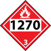 NMC DL140BR-PLACARD, 1270 3, 10.75X10.75, RIGID PLASTIC (1 EACH)