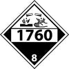 NMC DL146BP-PLACARD, 1760 8, 10.75X10.75, PS VINYL (1 EACH)