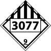 NMC DL148BR-PLACARD, 3077 9, 10.75X10.75, RIGID PLASTIC (1 EACH)
