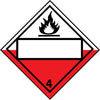 NMC DL153BP-PLACARD, COMBUSTIBLE 4, BLANK, 10.75X10.75, PS VINYL (1 EACH)