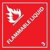 NMC DL161ALV-DOT SHIPPING LABEL, FLAMMABLE LIQUID 3, 4X4, PS VINYL (1 ROLL)