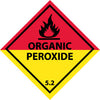 NMC DL18AP-DOT SHIPPING LABEL, ORGANIC PEROXIDE 5.2, 4 X 4, PS VINYL, 25/PACK (PAK OF 25)