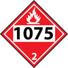 NMC DL42BP-PLACARD, FOUR DIGIT 1075, 10 3/4X10 3/4, PS VINYL (1 EACH)