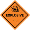 NMC DL43AL-DOT SHIPPING LABELS, EXPLOSIVE 1.2C, 4X4, PS PAPER (1 ROLL)
