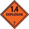 NMC DL44ALV-DOT SHIPPING LABEL, 1.4 EXPLOSIVE B, 1, 4X4, PS VINYL (1 ROLL)