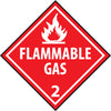 NMC DL46R-PLACARD, FLAMMABLE GAS 2, 10 3/4X10 3/4, RIGID PLASTIC (1 EACH)