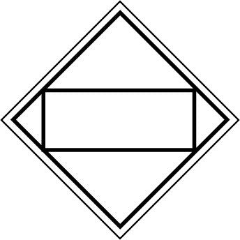 NMC DL61BR-PLACARD, BLANK ALTERNATE, 10 3/4X10 3/4, RIGID PLASTIC (1 EACH)
