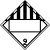 NMC DL67BR-PLACARD, CLASS 9, BLANK, 10 3/4X10 3/4, RIGID PLASTIC (1 EACH)