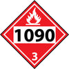 NMC DL83BP-PLACARD, FOUR DIGIT 1090, 10 3/4X10 3/4, PS VINYL (1 EACH)