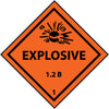 NMC DL90ALV-DOT SHIPPING LABEL, EXPLOSIVE 1.2B, 1, 4X4, PS VINYL (1 ROLL)