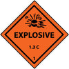 NMC DL93ALV-D0T SHIPPING LABEL, EXPLOSIVE 1.3C, 1, 4X4, PS VINYL (1 ROLL)