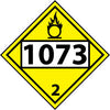 NMC DL97BR-PLACARD, FOUR DIGIT 1073 3, 10 3/4X10 3/4, RIGID PLASTIC (1 EACH)