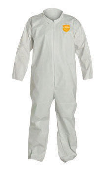 DuPont NG120SWH3X002500 3X White Safespec 2.0 10 mil ProShield NexGen Disposable Coveralls With Front Zipper Closure, Laydown Collar, Open Wrists, Open Ankles And Set Sleeves (25 Per Case)
