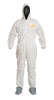 DuPont PB122SWH4X0025 4X White SafeSPEC 2.0 12 mil ProShield Basic Chemical Protection Coveralls With Standard Fit Hood, Skid-Resistant Boots And Elastic Wrists  (25/EA)
