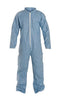 DuPont TM120SBULG002500 Large Blue Safespec 2.0 Tempro Disposable Water And Flame Resistant Coveralls With Front Zipper Closure, Laydown Collar, Open Wrists, Open Ankles And Set Sleeves (25 Per Case)