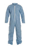 DuPont TM120SBUXL002500 X-Large Blue Safespec 2.0 Tempro Disposable Water And Flame Resistant Coveralls With Front Zipper Closure, Laydown Collar, Open Wrists, Open Ankles And Set Sleeves (25 Per Case)