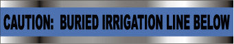 NMC DT3 BIRR-DETECTABLE UNDERGROUND TAPE, CAUTION IRRIGATION LINE BELOW, 3''X1000' (1 ROLL)