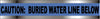NMC DT3 BW-DETECTABLE UNDERGROUND TAPE, CAUTION WATER LINE BELOW, 3''X1000' (1 ROLL)