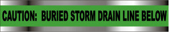 NMC DT3 GSD-DETECTABLE UNDERGROUND TAPE, CAUTION STORM DRAIN BELOW, 3''X1000' (1 ROLL)