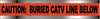NMC DT3 OCATV-DETECTABLE UNDERGROUND TAPE, CAUTION CATV LINE BELOW, 3''X1000' (1 ROLL)
