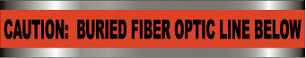 NMC DT2 OFBO-DETECTABLE UNDERGROUND TAPE, CAUTION FIBER OPTIC LINE BELOW , 2''X1000' (1 ROLL)