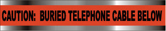 NMC DT2 OTC-DETECTABLE UNDERGROUND TAPE, CAUTION TELEPHONE LINE BELOW , 2''X1000' (1 ROLL)