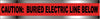 NMC DT2 RE-DETECTABLE UNDERGROUND TAPE, CAUTION ELECTIC LINE BELOW , 2''X1000' (1 ROLL)