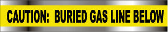 NMC DT2 YG-DETECTABLE UNDERGROUND TAPE, CAUTION GAS LINE BELOW , 2''X1000' (1 ROLL)