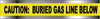 NMC DT2 YG-DETECTABLE UNDERGROUND TAPE, CAUTION GAS LINE BELOW , 2''X1000' (1 ROLL)