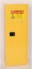 Eagle 1923 24 Gallon Yellow Space Saver 18 Gauge Steel Safety Storage Cabinet With (1) Manual Close Doors, (3) Shelves, (2) Vents, Warning Labels And 3-Point Latch System (For Flammable Liquids)  (1/EA)