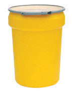 Eagle 1601M 30 Gallon Yellow HDPE Open Head Containment Labpack With Metal Lever-Lock Ring  (1/EA)