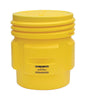 Eagle 1661 27 1/8" Top Dia X 25 15/16" Bottom Dia X 33 3/4" Haz-Mat Yellow HDPE Containment Overpack Drum With 65 Gallon Spill Capacity And Screw Top Lid  (1/EA)