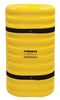 Eagle 1706 24" X 24" X 42" Yellow And Black Straps HDPE Column Protector For 6" Column  (1/EA)