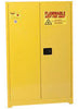 Eagle 1947 45 Gallon Yellow 18 Gauge Steel Safety Storage Cabinet With (2) Manual Close Doors, (2) Shelves, (2) Vents, Warning Labels And 3-Point Latch System (For Flammable Liquids)  (1/EA)