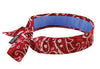Ergodyne 12563 Red Western Chill-Its 6700CT Advanced PVA Evaporative Cooling Bandana With Tie Closure And Towel  (1/EA)