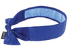 Ergodyne 12567 Solid Blue Chill-Its 6700CT Advanced PVA Evaporative Cooling Bandana With Tie Closure And Towel  (1/EA)