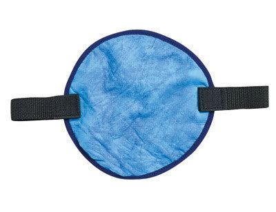 Ergodyne 12597 Blue Chill-Its 6715CT Advanced PVA Evaporative Cooling Hard Hat Pad With Hook And Loop Closure And Cooling Towel  (6/EA)