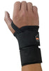 Ergodyne 70032 Small Black ProFlex 4010 Elastic Double Strap Left Hand Wrist Support With Two-Stage Hook And Loop Closure And Open-Center Stay  (1/EA)