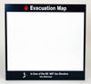 NMC EMH4-EVACUATION MAP HOLDER, 11 X11.5, RIGID PLASTIC (1 EACH)