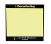 NMC EMH5-EVACUATION MAP HOLD, 11 X11.5, GLOW RIGID PLASTIC (1 EACH)